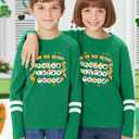 Kids St Patrick's Day Shirt Girls Boys Lucky Irish Shamrock Shirts Saint Patricks Day Long Sleeve Tops