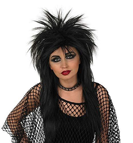 fun shack 80s Rocker Wig Women, Punk Rocker Wig, Spiked Wig, Rockstar Hair, Mullet Wig Women, Rock Star Wig, Spiky Black Wig