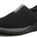 Ryka Women's Echo Knit Loafer (6 Wide, Black/Dark Grey)