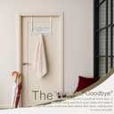 3 x Valentine Day over Door Towel Rack with 5 Hook Detachable Towel Holder Organizer Metal Cloth Hanger Farmhouse Wall Decor Love You Bye Sign Gift for Housewarming Living Room Decoration(White)