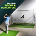 GoSports Golf Practice Hitting Net - Choose Between Huge 10 x 7 ft or 7 x 7 ft Nets - Personal Driving Range for Indoor or Outdoor Use - Designed by Golfers for Golfers