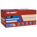 1/2" x 1-1/2" Carriage Bolts (25 PCS), Hot Dip Galvanized, Heavy Duty Round Head with Washers and Nuts