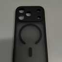 CANSHN Magnetic Compatible with iPhone 17 Pro Case, Upgraded [Full Camera Protection] [Compatible with Magsafe] [Translucent Matte] Shockproof Protective Phone Cover 6.3 Inch - Black