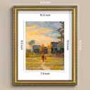 Eletecpro 11x14 Vintage Picture Frame, Glass Cover, Gold, 2-Pack