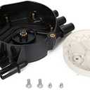 D328A D465 DR475 DR331 Brass Terminals Distributor Cap and Rotor Kit Compatible With Chevrolet GMC Oldsmobile Cadillac 1995-2007 10452457 10452458