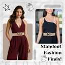 Giomos Elastic Waist Belt for Women Fashion, Wide Stretchy Belt with Ring Buckle for Dresses, Jeans, Casual or Formal Outfits, Khaki (Beige)