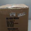 BestOffice Bar Stools Set of 2, Adjustable PU Leather Swivel Barstools, Modern Counter Stools with Back and Footrest, Counter Height Barstools for Bar, Kitchen and Dining Room (White)