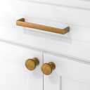10 Pack Antique Brass Cabinet Pulls 5 Inch(128mm) Kitchen Cabinet Handles Solid Zinc Alloy Cabinet Hardware Drawer Pulls