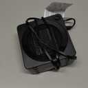 Gaiatop Mini Space Heater, Lightweight PTC Ceramic Fast Heating 500W Energy Efficient for Indoor Use, Overheating & 45° Tip-Over Protection, Portable Desk Electric Heaters for Office Home Black