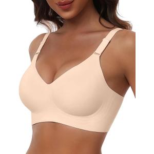 Comfortable Seamless Full Coverage Bra for Women Wireless Bras with Soft Support  Size S