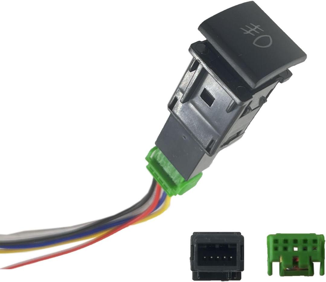 DEVMO 4-Pole 12V Push Button Switch w/LED Indicator Light Compatible with Camry:2018-2024, Corolla:2019-2021 AA1326