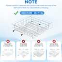 5304535380 Dishwasher Upper Rack Replacement, Compatible with Kenmore Crosley Frigidaire Upper Dishrack Assembly, Replaces AP7215765 5304517201 154331502 5304498202 5304498220
