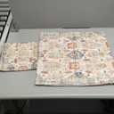 Boho Floral Throw Pillow Covers 20x20 inch Set of 2,Beige Boho Rug Geometric Floral Pattern Decor Double Sided Pattern Cushion Cover Soft Pillow Case Living Sofa Room Bed Square Pillow Cover