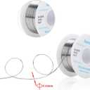 3 x 63-37 Tin Lead Rosin Core Solder Wire for Electrical Soldering (0.6mm 50g)