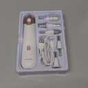 Professional Manicure Pedicure Kit, Electric Nail File Set, Cordless Electric Nail Drill Machine, 5 Speeds Hand Foot Care Tool for Nail Grind Trim Polish(White)