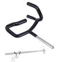 Boom Pole Holder, Boom Mic Holder, Boom Microphone Holder, Microphone Metal Boom Pole Holder Audio Boom Cradle Mount Stand, Boom Pole Holder for C-Stands and Mic Stands