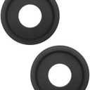 HEVSTIL Black Ceiling Medallion PU Ceiling Medallion for Light Fixtures Simple and Modern Ceiling Light Decorative Fan Medallion for Light Fixtures Ceiling Fans Chandeliers, 10"OD x 3.94"ID