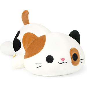 Onsoyours Original Calico Cat Plush 13 Inch Kitty Plushies Toy Kitten Stuffed Animal Soft Pillow Kawaii Plushie Gift for Kids(Calico Cat, 13")