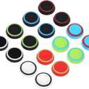 Obeka Compatible with 8 Pairs Thumb Grips Silicone Analog Stick Covers Thumbstick Controller Replacement Joystick Cap PS4 PS3 PS2 Xbox One Xbox 360 Wii U  Assorted