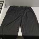 COOFANDY Men's Linen Pants Casual Beach Summer Pant Elastic Waist Drawstring Lightweight Trousers (Large, Black)