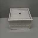 Acrylic Display Case for Collectibles with LED Light, 3 Layer Adjustable Figure Display Case with Magnetic Door, Lighted Display Box Stackable Clear Blind Box for Action Figure, Popmart, 1 Pack