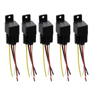 uxcell 5pcs JD-2912 4 Pin DC 36V 40A Universal Car Vehicle Motor Fuse Relay Switch Power with Harness