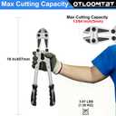 OTLOOMTBT 18 In Heavy Duty Bolt Cutter - Industrial Chromium Molybdenum Steel Ergonomic Design, Effortless Cutting for Locks, Chains, Fences & Rebars | Long Lifespan for Construction, Locksmiths & DIY, 18 Inch-457MM