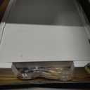 TEAMIX White Monitor Stand Riser - 2 Pack, Wood 2 Tier Adjustable Dual Monitor Riser for Laptop/PC Computer Stand for Desk