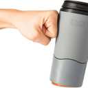 Mighty Mug Plastic Travel Mug, No Spill Double Wall Tumbler, Cold/Hot, Cup-Holder Friendly, Dishwasher Safe, (Gray, 12oz)