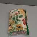 DUKINO 2x3 Rugs for Entryway, Floral Indoor Washable Door Mat, Non Slip Boho Small Rug for Kitchen, Soft Low Pile Front Door Throw Rug for Entrance, Bedroom, Kitchen, Laundry, Bathroom, Beige Yellow