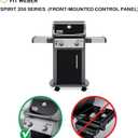 7636 Flavorizer Bars for Weber Spirit 300 II 300 & GS4 Spirit II 300 Series, Spirit E310 E320 E330 S310 S320 S330 Grill with Front Control Knob.15.3 Inch Heat Tent Replacement Parts (For Spirit 200)