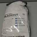 INOVADAY 100% Blackout Curtains for Bedroom, Black Out Curtains 84 Inch Long, Clip Rings Linen Blackout Drapes, Thermal Insulated Room Darkening for Living Room, 2 Panels - Beige,W50xL84