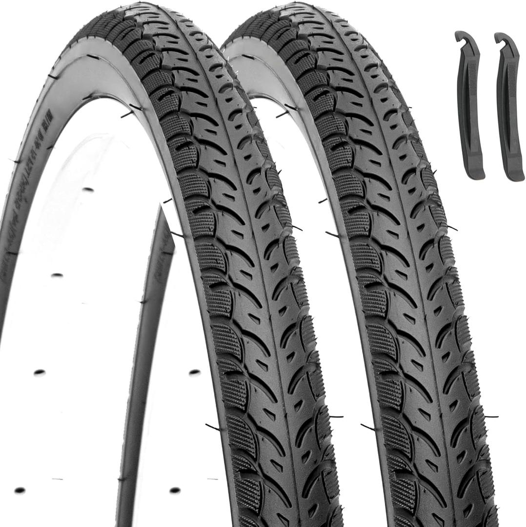 Hycline Road Bike Replacement Tire: 700x25C/700x28C/700Cx35C Folding High-Performance Wear-Resistant Bicycle Tires for City Commuter Road (700x35C)