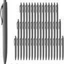 deegtran Pens Bulk, 33 Pack No Bleed Grey Barrel Click Pens, Wholesale Retractable Ballpoint Pens, Pen Medium Point, Smooth black Ink Pen, 1.0MM