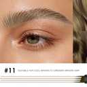Eyebrow Pencil, 2Pcs Waterproof Microblading Eyebrow Pens, 4 Tip Precise Eye Brow Makeup Pen for Women to Effortlessly Create Hair Like Natural Brows, Non Dry Out and Last All Day (Taupe)