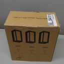 wowlite Modern Outdoor Wall Lights 2 Pack, LED Outdoor Wall Sconce 3 Colors Changeable, Matte Black Exterior Lighting Fixtures, IP65 Waterproof Outside Lights for House Porch Front Door (BK-1851)