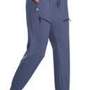baleaf Women's Joggers Lightweight Hiking Pants High Waist 5 Zipper Pockets Quick Dry Travel Athletic UPF50+ (M)
