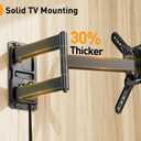 Perlegear Lockable RV TV Mount for 13–43 inch TVs up to 44 lbs, Full Motion RV TV Wall Mount with Swivel, Tilt, Pull Cord Lock, RV TV Mount for Camper, RV, Motorhome, Max VESA 200x200mm, PGLRVF2
