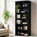 Sweetcrispy 6 Shelf Bookcase Open Display Bookshelf Storage Organizer