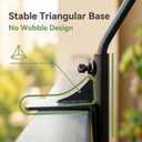 Heavy Duty Deck Hook,360 Rotating Design,Pole 16.5Long Metal Deck Railing Hooks for Hanging Bird Feeders,Planters,Suet Baskets,Lanterns,Wind Chimes,Clamp Mounted,Only Deck Hook