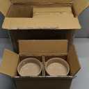 Famiware Nebula Plates and Bowls Set, 12 Pieces Dinnerware Sets, Dishes Set for 4, Cinnamon Brown