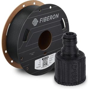 Polymaker Fiberon ASA-CF08 Black Carbon Fiber 3D Printing Filament 1.75mm 0.5KG, UV & Weather Resistant, High Rigidity, Heat Resistant, Easy to Print, Functional Parts & Prototypes, 6 Vibrant Colors