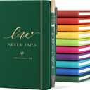 10 Sets Christian Bible Notebook Prayer Journal Bulk A6 Pocket Notebook with Pens for Women Men Family Teacher Sunday Church Christmas Bulk Gifts Box