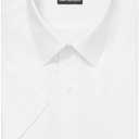 Van Heusen Men's Short Sleeve Dress Shirt Regular Fit Poplin Solid (White, XXL)