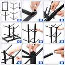 Sintuff Medicine Ball Rack Storage Metal Durable Tree Holds 10 Slam Balls Vertical Gym Organizer Stand Holder for Organized Gym Fitness Studio