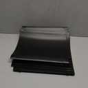 Extra Capacity Plastic Hanging File Folders,12 Pack Reinforced Hang Folders,Heavy Duty 2 Inch Expansion,Plastic Filing Cabinet Folders,Letter Size,Designed for Bulk Files, Medical Charts,Black