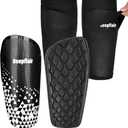 Soccer Shin Guards, with 1 Pair Shin Guard Sleeves Protective Equipment Shin Guards Soccer Cushion Protection Reduce Shocks for Shin Guards Soccer Youth/Adult for (S)