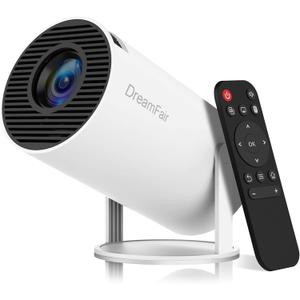 Mini Projector, Support 4K 1080P Portable Projector with Dual Band WIFI6 5G Wireless 5.2 Bluetooth Android 11, 200 ANSI Lumens, 180 Rotatable, Auto Keystone Correction,35"-130" Screen Video Projector