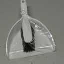 Small Hand Broom and Dustpan Set, Mini Dustpan and Brush Set, Handheld Dust Pan, White