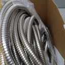 Garden Hose Metal 100FT, Stainless Steel Heavy Duty Water Hose With 10 Function Nozzle, No-Kink, Tough & Flexible, Sturdy and Lightweight, Rust Proof for Yard, Outdoor, RV